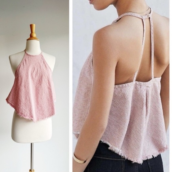 BDG Tops - BDG Urban Outfitters Red Stripe Halter Tank Size Medium